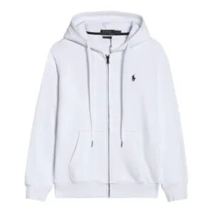 HOODIE ZIP POLO WHITE