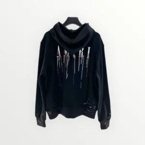 HOODIE ZIP AMI BLACK