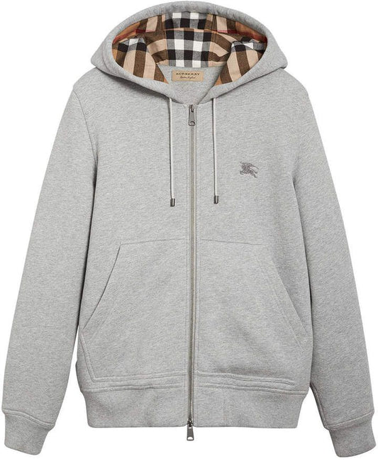 HOODIE ZIP BRBRY GREY