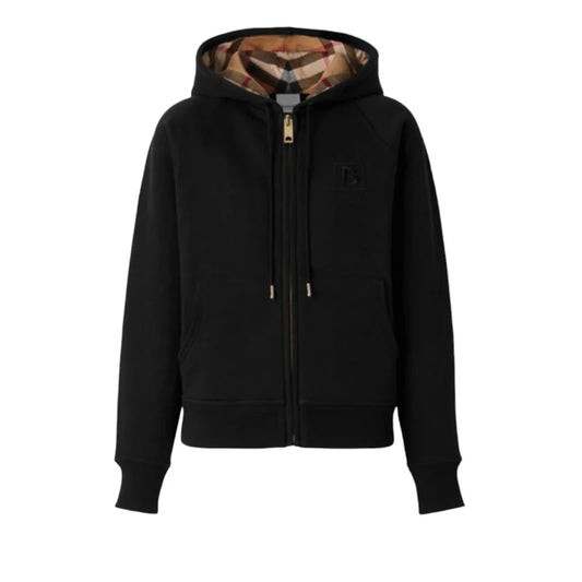 HOODIE ZIP BRBRY BLACK